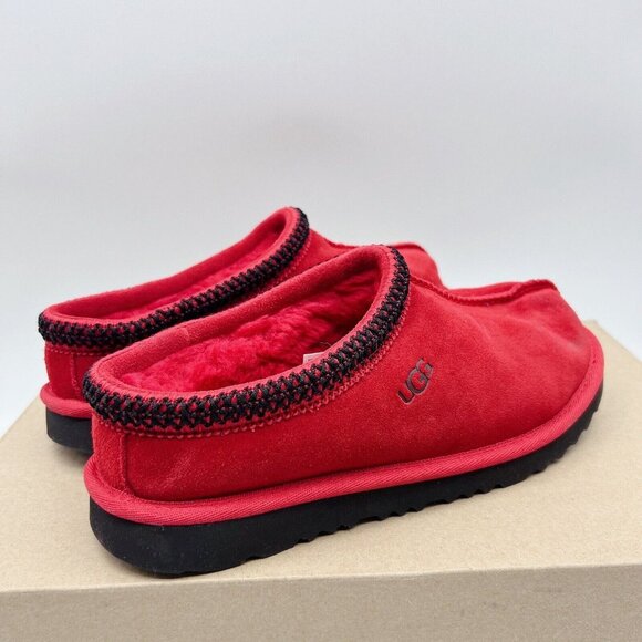 NEW UGG TAZZ Platform Slippers Clog Red Suede Womens Size EU 36/ US 5; Y US 4 - Picture 5 of 11
